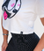 Cropped gato Felix cor Off - comprar online