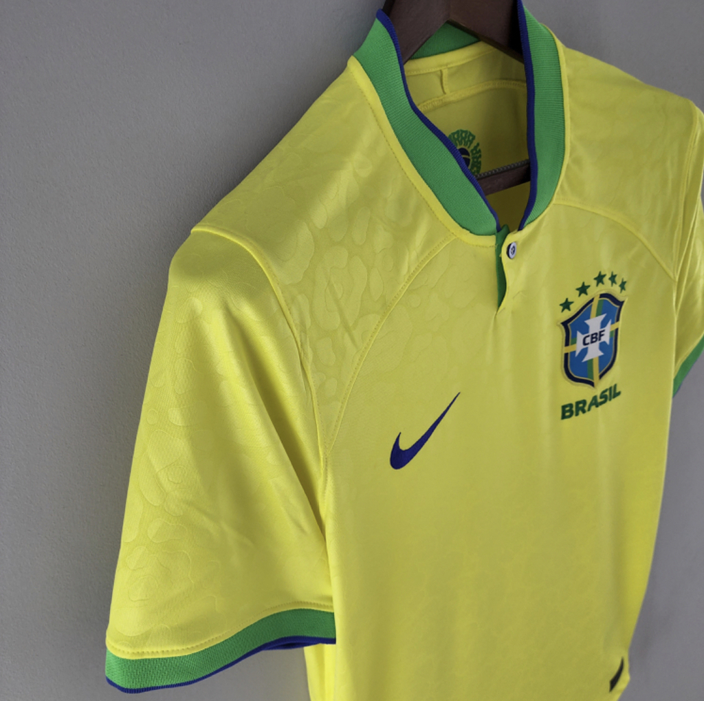 Camisa Brasil 2022/23 Torcedor Amarela