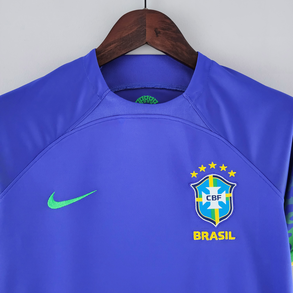 Camisa Seleção Brasil Polo Azul Claro 2022/23 Torcedor Masculina, team  brazil importados 