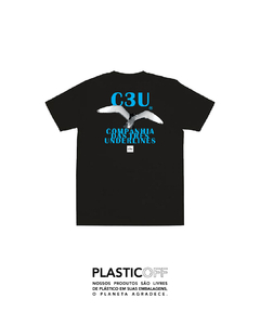 Camiseta C3U Gaivota _ PlasticOff_ Preta - comprar online