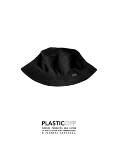 Bucket Hat C3U Veludo cotelê _ PlasticOff _ Preto - comprar online