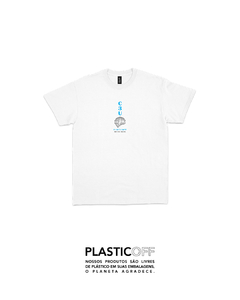 Camiseta C3U Gaivota _ PlasticOff _ Branca - C3U