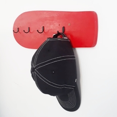 Cabideiro Shape de Skate Cruiser com 4 Cabides - Vermelho - comprar online