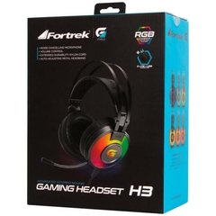 Headset Gamer Fortrek H3 P2 + USB RGB Cinza - Alternativa -  Cartuchos de toner e Impressoras