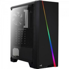 Gabinete Gamer Aerocool Cylon Preto RGB Lateral Acrílico - comprar online