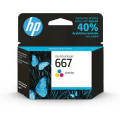 Cartucho HP, Cartucho de tinta HP, Cartucho Tinta HP 667 Colorido - 3YM78AB - loja online