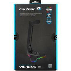 Suporte Para Headset Fortrek Vickers RGB Preto - Alternativa -  Cartuchos de toner e Impressoras