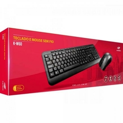 Kit Teclado e Mouse C3Tech K-W60BK Sem Fio - comprar online