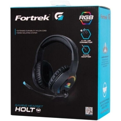 Headset Gamer Fortrek Holt P2 + USB RGB Preto - loja online