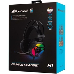 Headset Gamer Fortrek H1+ 7.1 USB RGB Cinza na internet