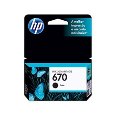 Cartucho de Tinta HP 670 Preto CZ113AB - comprar online