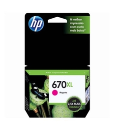 Cartucho de Tinta HP 670XL Magenta CZ119AB