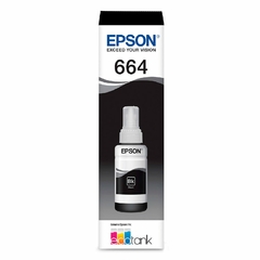 Refil de Tinta Epson Preto 70ml T664120-AL - Alternativa -  Cartuchos de toner e Impressoras