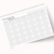 Bloco Desk Planner Mensal