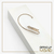 Ear Cuff de Encaixe em Forma de Seta - Banhado a Ouro - comprar online