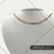 Chocker com Corrente Figaro Achatada - Banhado a Ouro - comprar online