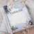 Agenda Elegante Floral Azul