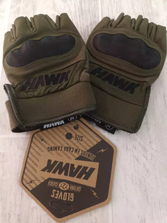 GUANTE HAWK ARMY GREEN SHORT FINGER M