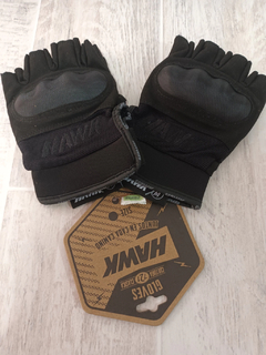 GUANTE HAWK ARMY BLACK SHORT FINGER M