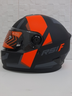 CASCO INTEGRAL HAWK RS1F NEGRO/NARANJA MATE L en internet