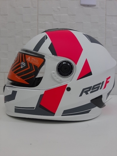 CASCO INTEGRAL RS1F BLANCO/FUGSIA MATE GRAFICO S en internet