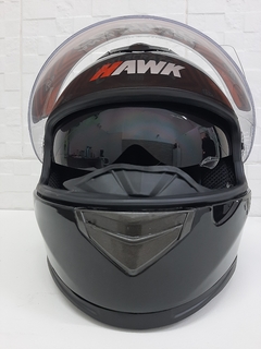 CASCO INTEGRAL HAWK RS11 NEGRO BRILLANTE L - comprar online