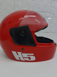 CASCO INTEGRAL HALCON H5 ROJO BRILLANTE L