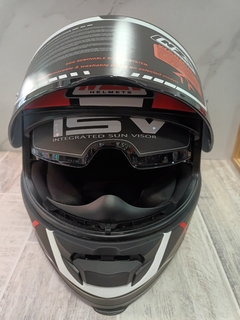 CASCO NZI EURUS 2 DESERT BLACK-RED + SUN VISOR (2 VISORES) L en internet