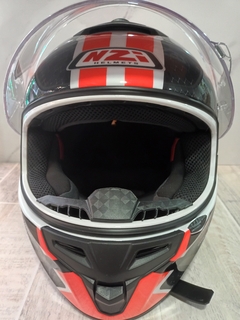 CASCO NZI TRENDY OVERTAKING (BLANCO Y ROJO) L en internet