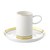 Taza de Café con Platillo - Domo Gold