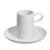 Taza de Café Cortado con Platillo - Domo White