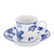 Taza de Café con Platillo - Chintz Azul