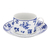 Taza de Desayuno con Platillo - Chintz Azul