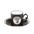 Taza de Café con Platillo Black - Herbariae