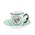 Taza de Café con Platillo Green - Herbariae