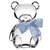 Estuche con Escultura Lazo Azul - Teddy Bear