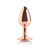 Plug Anal Metal Go Play Sam Rose Gold - 7 cm x 2,5 cm - comprar online