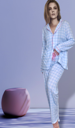 Pijama Americano Inverno Xadrez - loja online