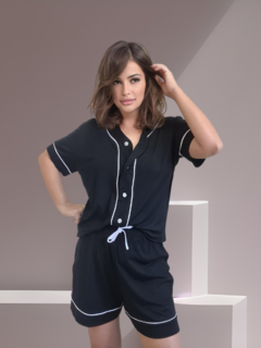 Pijama Americano Preto - Sweet Dreams Comfy