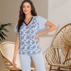 Pijama Capri Azul Psicodélico