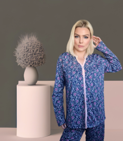 Pijama longo Floral Inverno - comprar online