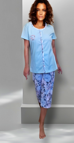 Pijama Capri Azul - loja online