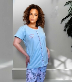 Pijama Capri Azul na internet