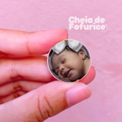 Broche com Foto para Lapela e Buquê