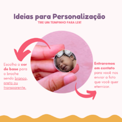 Broche com Foto para Lapela e Buquê na internet