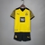 Kit Borussia Dortmund I 21/22 - Infantil - Amarelo