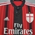 Camisa Milan I 14/15 - Masculino Retrô - Preto e Vermelho na internet