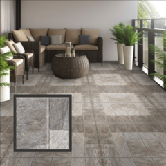 PORCELANATO LOURDES MEDITERRÁNEO GRIS 56X56 1ERA CAL