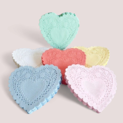 Blondas Corazón 10cm x 100uni - comprar online