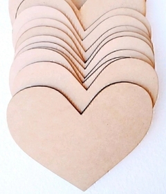 100 Corazones de Fibrofacil de 5cm - comprar online